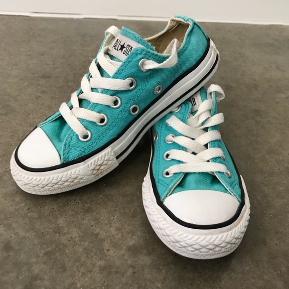 turquoise blue converse